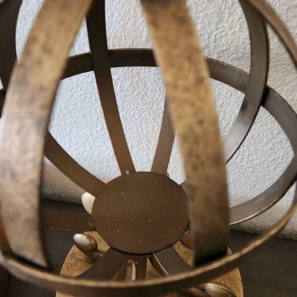 Metal lightweight lightning rod ball spike industrial home decor poker bronze go - Picture 3 of 5